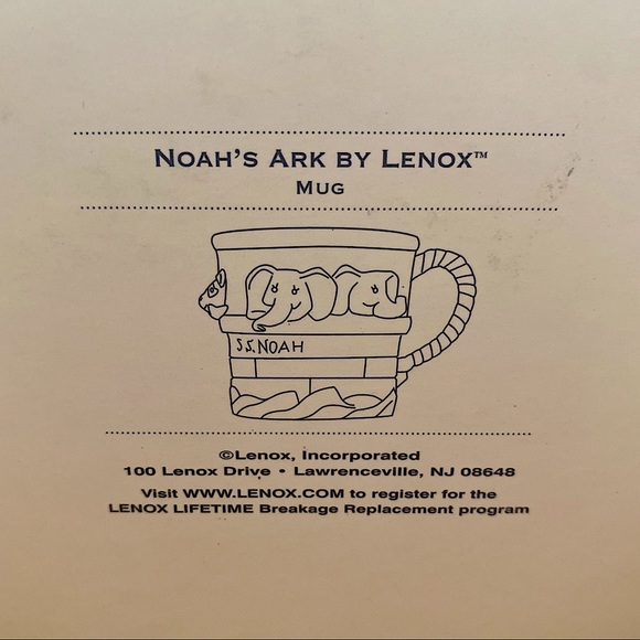 NWT Noah’s Ark by Lenox Baby Mug - Picture 5 of 7